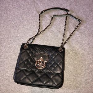 Guess purse -black, 3 compartments